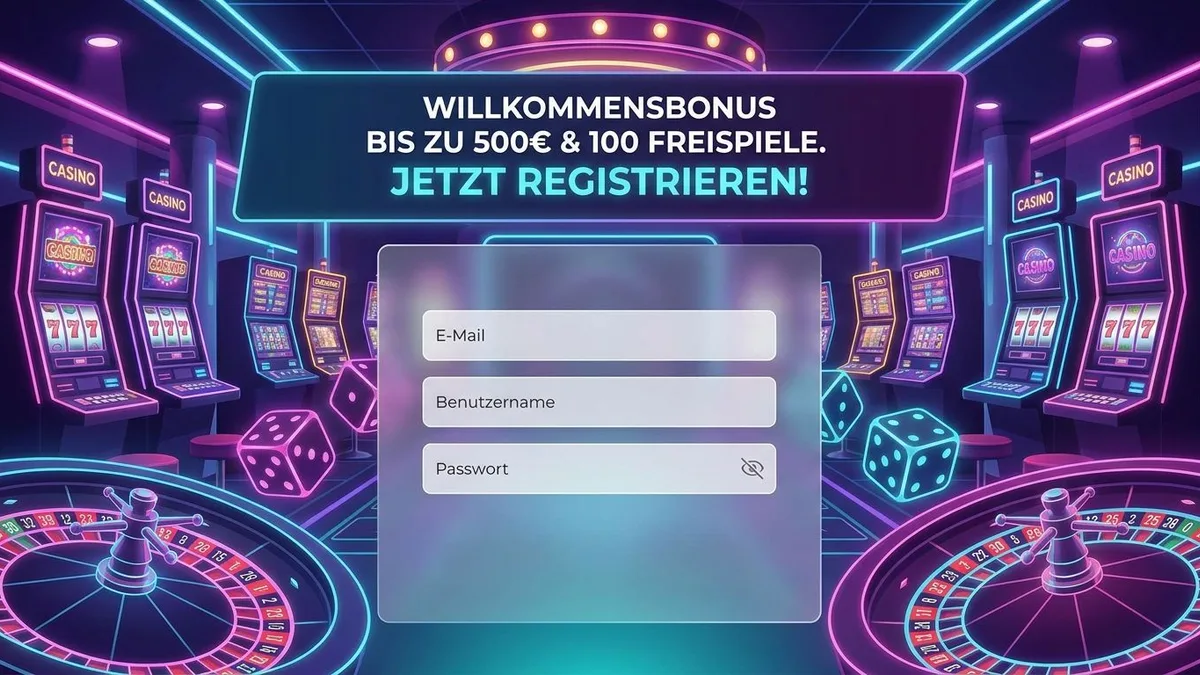 Registrierung mit Bonus